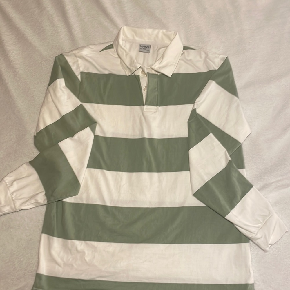 Cotton On Men’s Striped Collar Long-Sleeve (M)
